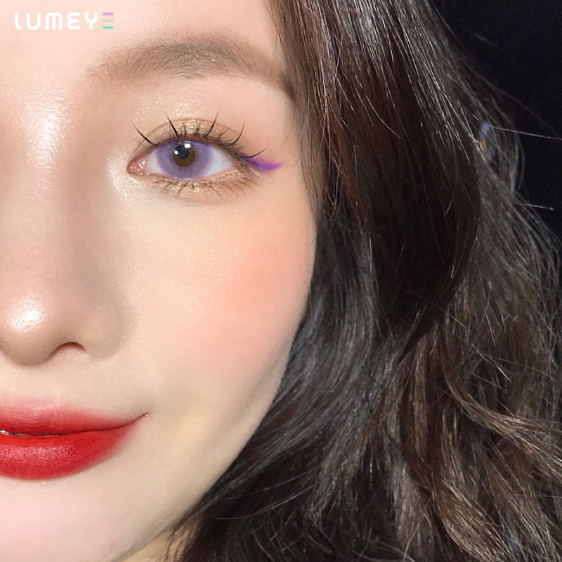 Best COLORED CONTACTS - LUMEYE Lilac Purple Colored Contact Lenses - LUMEYE
