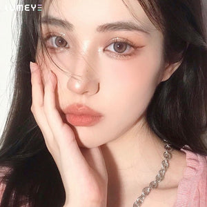 Best COLORED CONTACTS - LUMEYE Litchi Pink Colored Contact Lenses - LUMEYE