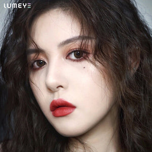 Best COLORED CONTACTS - LUMEYE Chubby Chocolate Brown Colored Contact Lenses - LUMEYE