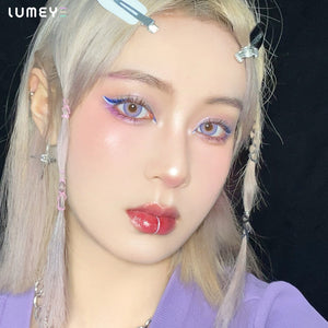 Best COLORED CONTACTS - LUMEYE Grape Purple Colored Contact Lenses - LUMEYE