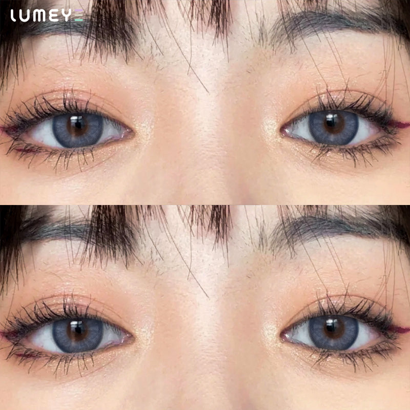 Best COLORED CONTACTS - LUMEYE Dense Fog Gray Colored Contact Lenses - LUMEYE