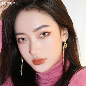 Best COLORED CONTACTS - LUMEYE Polar Lights Brown Colored Contact Lenses - LUMEYE