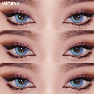 Best COLORED CONTACTS - LUMEYE Anime Blue Colored Contact Lenses - LUMEYE