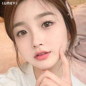 Best COLORED CONTACTS - LUMEYE Chubby Chocolate Brown Colored Contact Lenses - LUMEYE