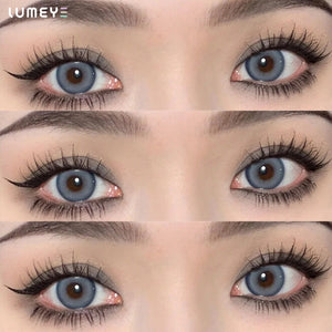 Best COLORED CONTACTS - LUMEYE Smurf Latte Blue Colored Contact Lenses - LUMEYE