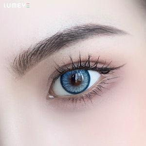 Best COLORED CONTACTS - LUMEYE Silver Beach Blue Colored Contact Lenses - LUMEYE