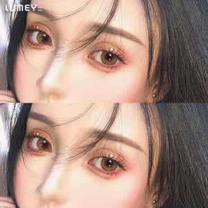 Best COLORED CONTACTS - LUMEYE Dawn Brown Colored Contact Lenses - LUMEYE