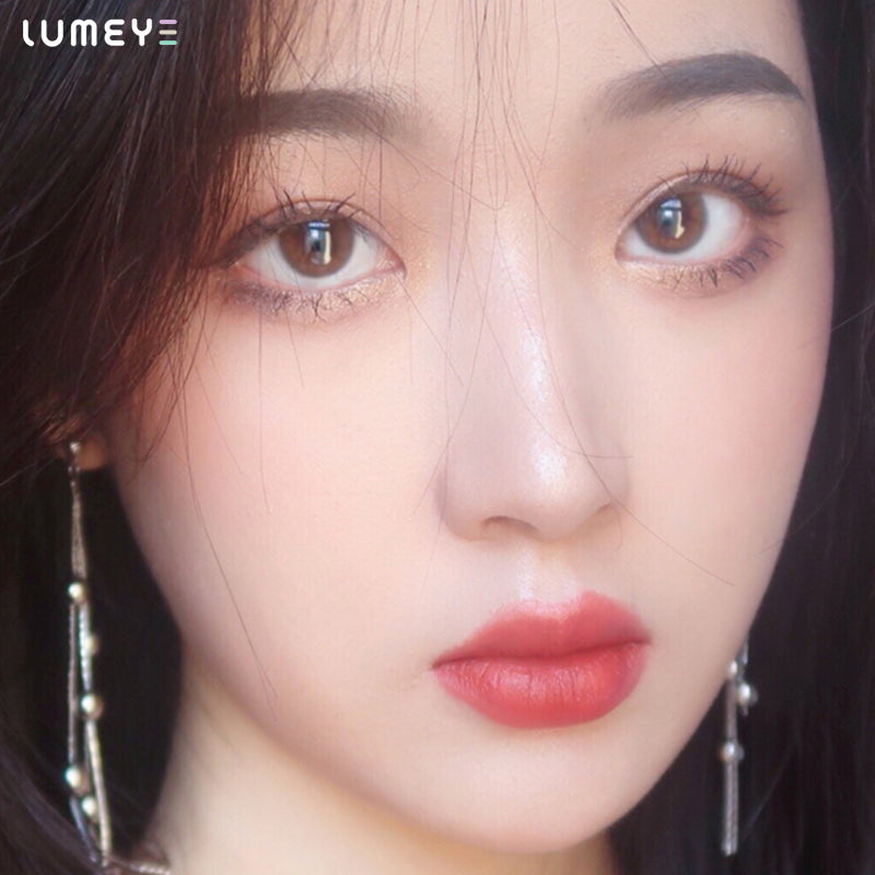 Best COLORED CONTACTS - LUMEYE Litchi Brown Colored Contact Lenses - LUMEYE