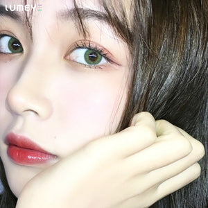 Best COLORED CONTACTS - LUMEYE Queen Green Colored Contact Lenses - LUMEYE