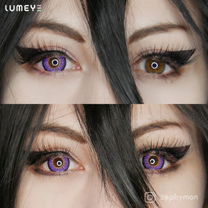 Best COLORED CONTACTS - LUMEYE Elf Purple Colored Contact Lenses - LUMEYE