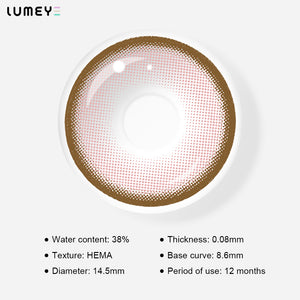 Best COLORED CONTACTS - LUMEYE Dolly Pink Colored Contact Lenses - LUMEYE