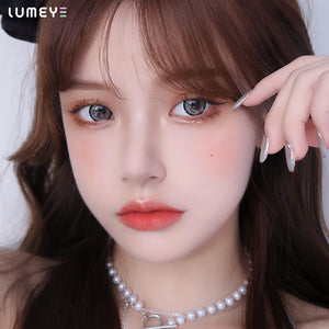 Best COLORED CONTACTS - LUMEYE Yogurt Gray Colored Contact Lenses - LUMEYE