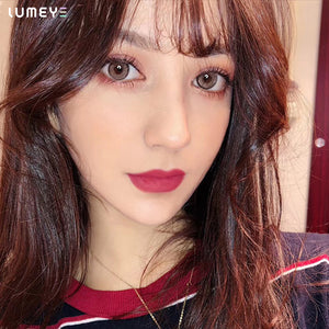 Best COLORED CONTACTS - LUMEYE Lunar Surface Brown Colored Contact Lenses - LUMEYE