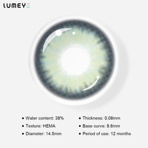 Best COLORED CONTACTS - LUMEYE Cream Blue Colored Contact Lenses - LUMEYE