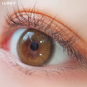 Best COLORED CONTACTS - LUMEYE Chubby Chocolate Brown Colored Contact Lenses - LUMEYE