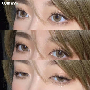 Best COLORED CONTACTS - LUMEYE Honey Brown Colored Contact Lenses - LUMEYE