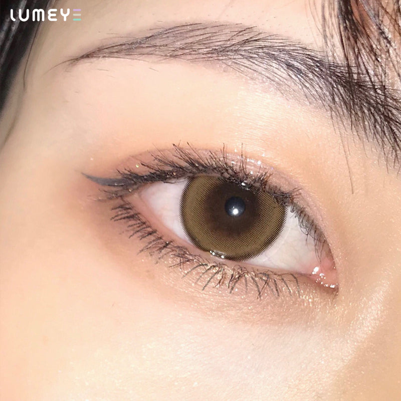 Best COLORED CONTACTS - LUMEYE Winnie Brown Colored Contact Lenses - LUMEYE
