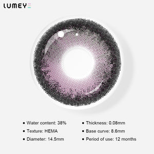 Best COLORED CONTACTS - LUMEYE Pop Purple Colored Contact Lenses - LUMEYE