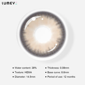 Best COLORED CONTACTS - LUMEYE Cream Brown Colored Contact Lenses - LUMEYE