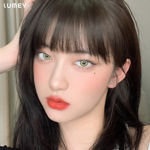 Best COLORED CONTACTS - LUMEYE Glowing Sunset Green Colored Contact Lenses - LUMEYE