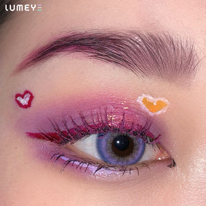 Best COLORED CONTACTS - LUMEYE Grape Purple Colored Contact Lenses - LUMEYE