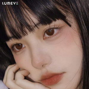 Best COLORED CONTACTS - LUMEYE Milk Chocolate Brown Colored Contact Lenses - LUMEYE