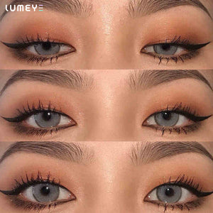 Best COLORED CONTACTS - LUMEYE Glowing Sunset Gray Colored Contact Lenses - LUMEYE