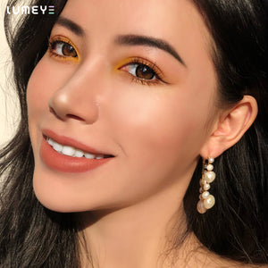 Best COLORED CONTACTS - LUMEYE Psycho Black Colored Contact Lenses - LUMEYE