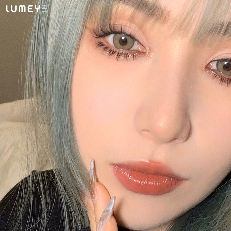 Best COLORED CONTACTS - LUMEYE Cappuccino Brown Colored Contact Lenses - LUMEYE