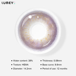 Best COLORED CONTACTS - LUMEYE Twilight Purple Colored Contact Lenses - LUMEYE