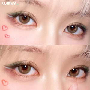 Best COLORED CONTACTS - LUMEYE Cupid Brown Colored Contact Lenses - LUMEYE