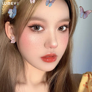 Best COLORED CONTACTS - LUMEYE Litchi Hazel Brown Colored Contact Lenses - LUMEYE