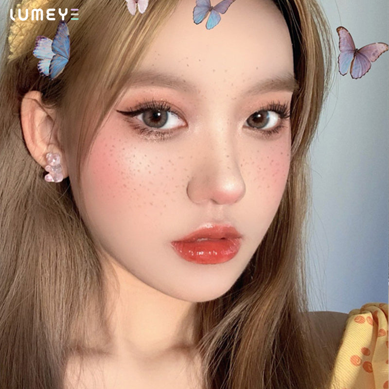 Best COLORED CONTACTS - LUMEYE Litchi Hazel Brown Colored Contact Lenses - LUMEYE