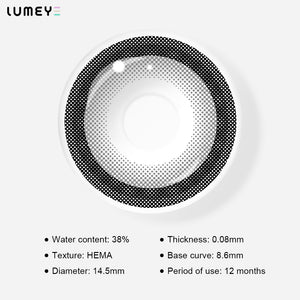 Best COLORED CONTACTS - LUMEYE Lollipop Gray Colored Contact Lenses - LUMEYE