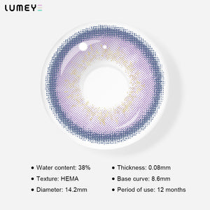 Best COLORED CONTACTS - LUMEYE Grape Purple Colored Contact Lenses - LUMEYE