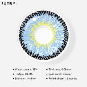 Best COLORED CONTACTS - LUMEYE Elf Blue Colored Contact Lenses - LUMEYE