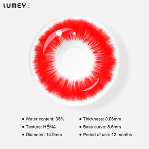 Best COLORED CONTACTS - LUMEYE Scarlet Witch Red Colored Contact Lenses - LUMEYE