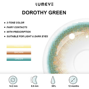 Best COLORED CONTACTS - LUMEYE Dorothy Green Colored Contact Lenses - LUMEYE