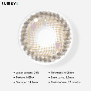 Best COLORED CONTACTS - LUMEYE Cupid Brown Colored Contact Lenses - LUMEYE