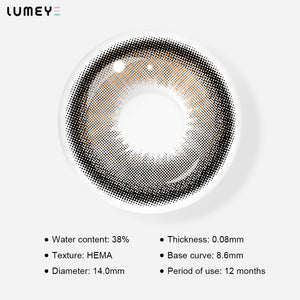 Best COLORED CONTACTS - LUMEYE Amber Moon Brown Colored Contact Lenses - LUMEYE