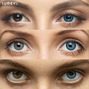 Best COLORED CONTACTS - LUMEYE Lollipop Blue Colored Contact Lenses - LUMEYE