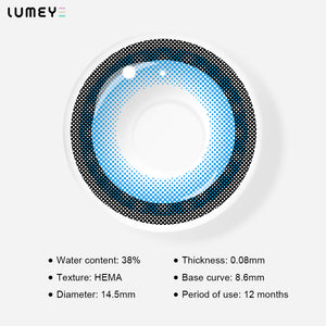 Best COLORED CONTACTS - LUMEYE Lollipop Blue Colored Contact Lenses - LUMEYE