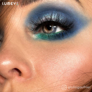 Best COLORED CONTACTS - LUMEYE Bicolor Flower Gray Colored Contact Lenses - LUMEYE