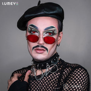 Best COLORED CONTACTS - LUMEYE Edged Zombie Curse Red Colored Contact Lenses - LUMEYE