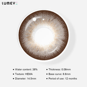 Best COLORED CONTACTS - LUMEYE Cocoa Roll Brown Colored Contact Lenses - LUMEYE