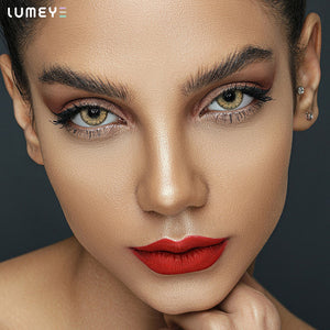 Best COLORED CONTACTS - LUMEYE Candy Peanut Butter Brown Colored Contact Lenses - LUMEYE