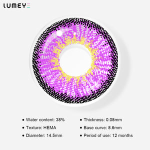 Best COLORED CONTACTS - LUMEYE Elf Purple Colored Contact Lenses - LUMEYE