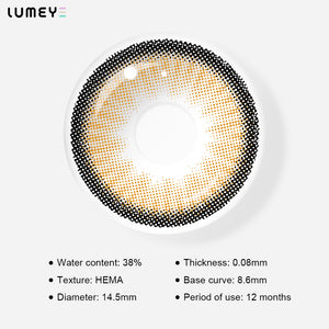 Best COLORED CONTACTS - LUMEYE Popcorn Brown Colored Contact Lenses - LUMEYE