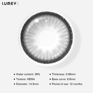 Best COLORED CONTACTS - LUMEYE Popcorn Gray Colored Contact Lenses - LUMEYE