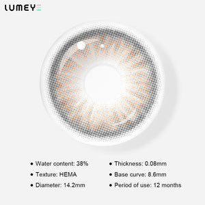 Best COLORED CONTACTS - LUMEYE Litchi Brown Colored Contact Lenses - LUMEYE